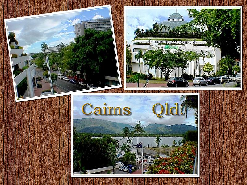 Cairns.jpg - Cairns ist eine Stadt im Norden von Queensland, Australien. Die Stadt diente bei ihrer Gründung durch den damaligen Gouverneur von Queensland, William Wellington Cairns, im Jahre 1876 ursprünglich als Exporthafen für Gold und andere Bodenschätze, die in den Minen westlich der Stadt gewonnen wurden. Mit der Zeit wurde Zuckerrohr zum Hauptexportprodukt.